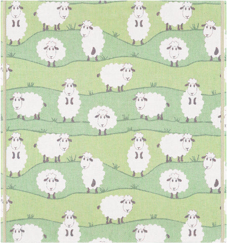 EKELUND 'Sheep' Brushed Baby Blanket 70 x 75 cm