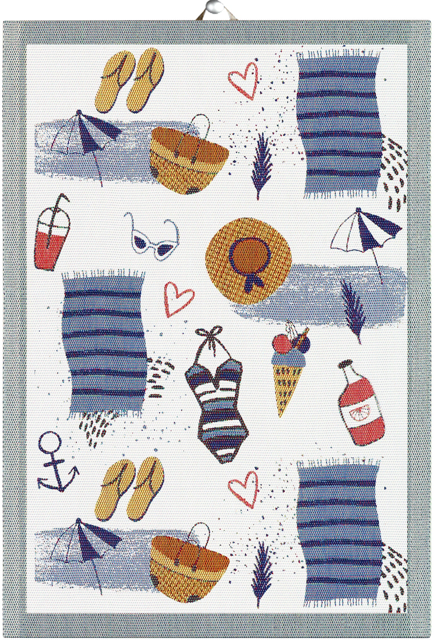 EKELUND "Strandliv" Organic Cotton Decorative Hand Towel  35 x 50 cm